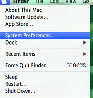 system preferences